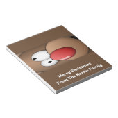 Bloc-note Amusant Reindeer Christmas Candy Bar Wrappers Fave (Incliné)