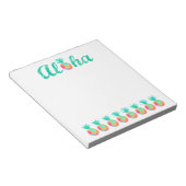 Bloc-note Ananas aquarelle rose Aloha (Incliné)