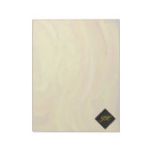 Bloc-note Ananas et Monogramme noir (Tourné)