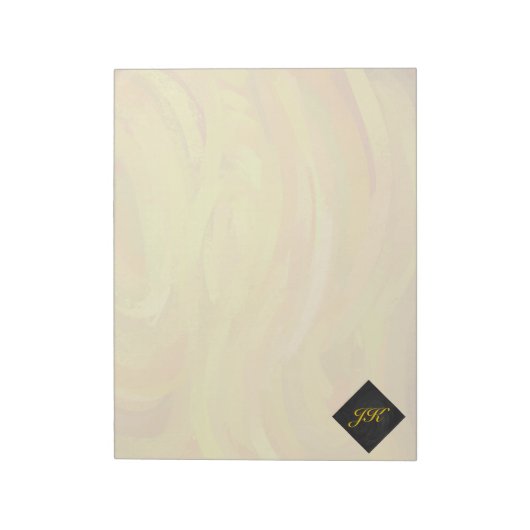 Bloc-note Ananas et Monogramme noir (Tourné)