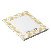 Bloc-note Ananas Glitzy en or (Incliné)