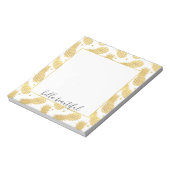 Bloc-note Ananas Glitzy en or (Tourné)