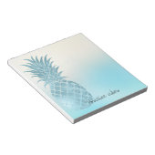 Bloc-note Ananas tropical Aqua Ombre (Incliné)