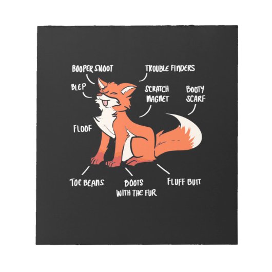 Bloc-note Anatomie D'Un Renard (Devant)