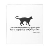 Bloc-note Ancien proverbe de chat (Devant)