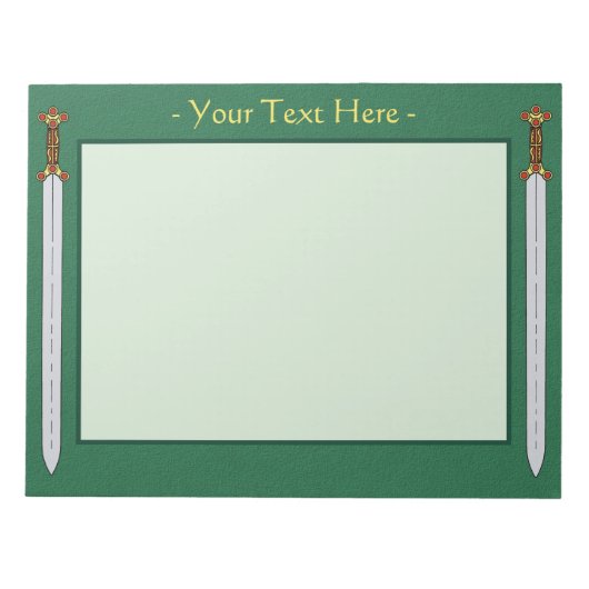 Bloc-note Ancienne épée celtique (Devant)