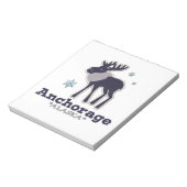 Bloc-note Ancrage Alaska bleu orignal hiver (Tourné)