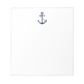 Bloc-note Ancre bleue marine (Devant)