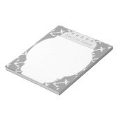 Bloc-note Ancre gris marine (Tourné)