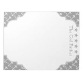 Bloc-note Ancre gris marine (Devant)