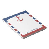 Bloc-note Ancre marine rouge et bleu (Incliné)