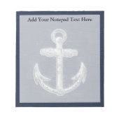 Bloc-note Ancre marine vintage (Devant)