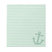 Bloc-note Ancre Parties scintillant Girly Mint (Devant)