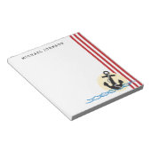 Bloc-note Ancre, soleil et eau Personnalisé (Incliné)