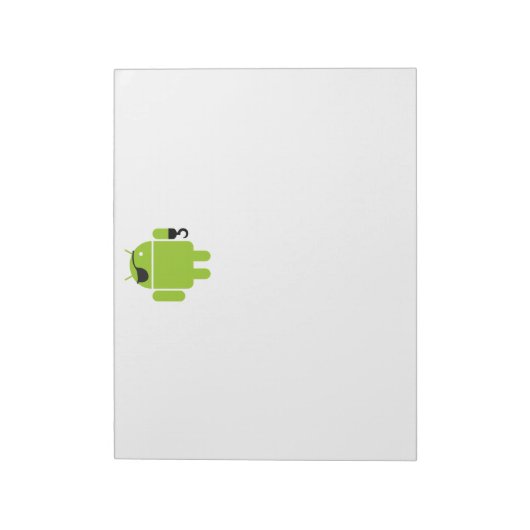 Bloc-note Android Robot (Tourné)