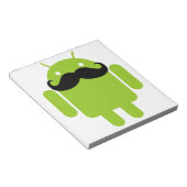 Bloc-note Android Robot Moustache (Incliné)