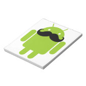 Bloc-note Android Robot Moustache (Tourné)