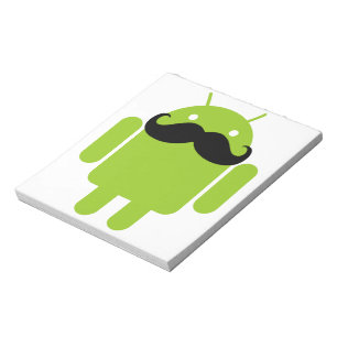 Bloc-note Android Robot Moustache