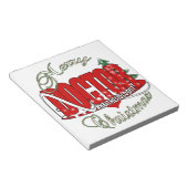 BLOC-NOTE ANESTHÉSISTE DE NOËL (Incliné)