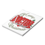 BLOC-NOTE ANESTHÉSISTE DE NOËL (Tourné)