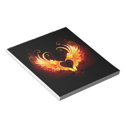 Bloc-note Angel Fire Heart with Wings (Incliné)