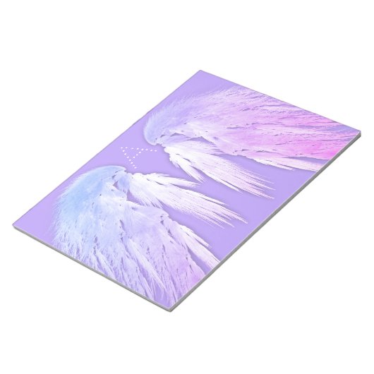 Bloc-note ANGEL WINGS Fairy Purple Monogramme (Incliné)