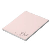 Bloc-note Angela Signature manuscrite G Blush (Tourné)