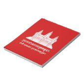 Bloc-note Angkor Vat Cambodgien / Khmer Drapeau avec devise (Tourné)