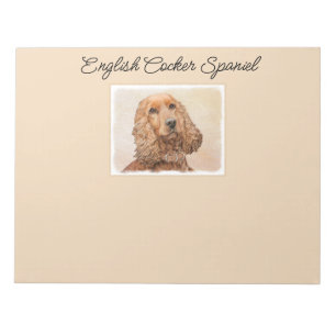 Bloc-note Anglais Cocker Peinture Espagnole - Art Chien orig