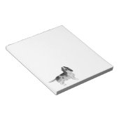 Bloc-note Anglais Cocker Spaniel Design En Noir Et Blanc (Incliné)