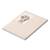 Bloc-note Anglais Setter Orange Belton Peinture Chien Art (Tourné)