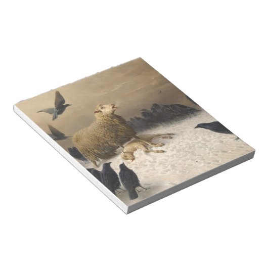 Bloc-note Anguish By August Friedrich Albrecht Schenck 1876 (Incliné)