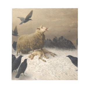 Bloc-note Anguish By August Friedrich Albrecht Schenck 1876