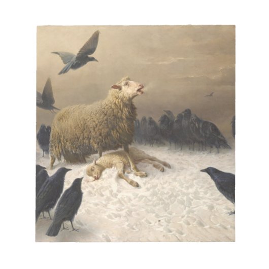 Bloc-note Anguish By August Friedrich Albrecht Schenck 1876 (Devant)