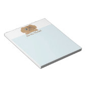 Bloc-note Animal Kawaii personnalisé - Chien (Incliné)