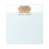 Bloc-note Animal Kawaii personnalisé - Chien (Devant)