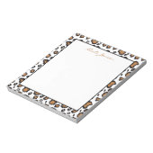 Bloc-note Animal Leopard Prince Personnalized Notepad (Tourné)