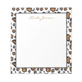 Bloc-note Animal Leopard Prince Personnalized Notepad (Devant)