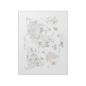 Bloc-note Animal World Map (Tourné)
