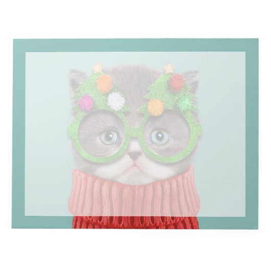 Bloc-note Animaux Bébés les Plus Mignons | Sweater de Noël d (Devant)