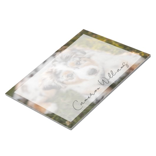 Bloc-note Animaux de bébés cutest | Australian Shepherd Pupp (Incliné)