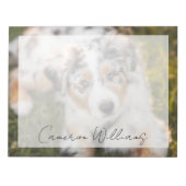 Bloc-note Animaux de bébés cutest | Australian Shepherd Pupp (Devant)