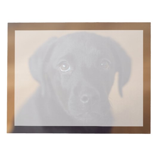 Bloc-note Animaux de bébés cutest | Black Labrador Puppy (Devant)