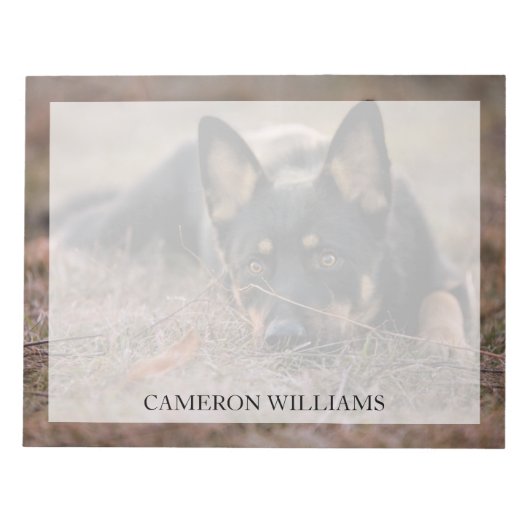 Bloc-note Animaux de bébés cutest | Chiot berger allemand (Devant)