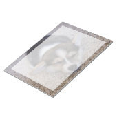 Bloc-note Animaux de bébés cutest | Corgi Chiot sur Shag Rug (Incliné)