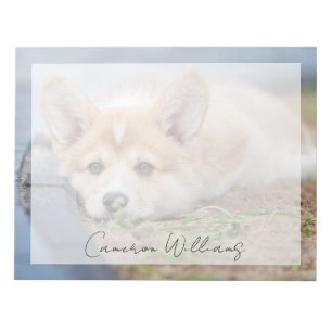 Bloc-note Animaux de bébés cutest Corgi Laying in the Yard
