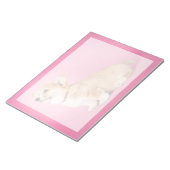 Bloc-note Animaux de bébés cutest | Corgi rose Chiot (Incliné)