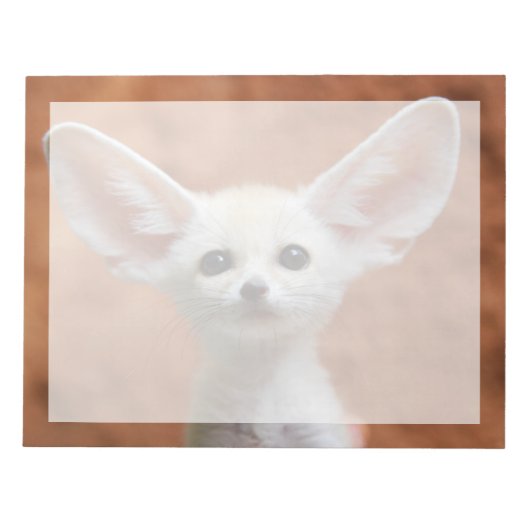 Bloc-note Animaux de bébés cutest | Fennec Fox Pup (Devant)