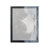 Bloc-note Animaux de bébés cutest | Fluffy B&W Kitten (Tourné)