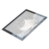 Bloc-note Animaux de bébés cutest | Fluffy B&W Kitten (Incliné)